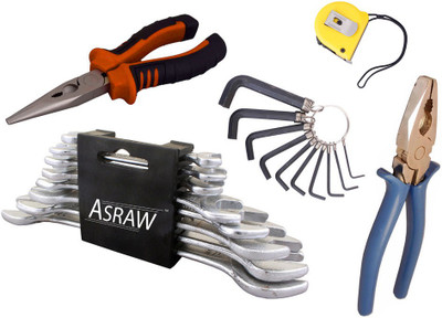 

Asraw Hand Tool Kit(13 Tools), Multicolor