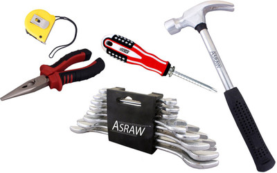 

Asraw Hand Tool Kit(13 Tools), Multicolor