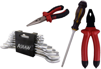 

Asraw Hand Tool Kit(12 Tools), Multicolor