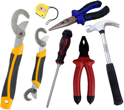 

Asraw Hand Tool Kit(7 Tools), Multicolor