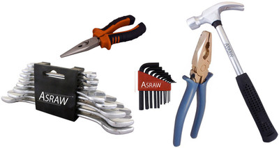 

Asraw Hand Tool Kit(13 Tools), Multicolor