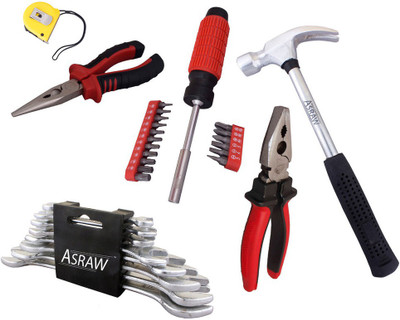 

Asraw Hand Tool Kit(14 Tools), Multicolor