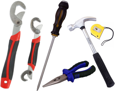 

Asraw Hand Tool Kit(6 Tools), Multicolor