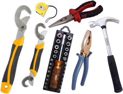 

Asraw Hand Tool Kit(7 Tools), Multicolor