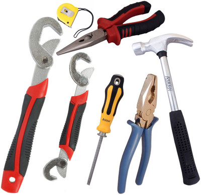 

Asraw Hand Tool Kit(7 Tools), Multicolor