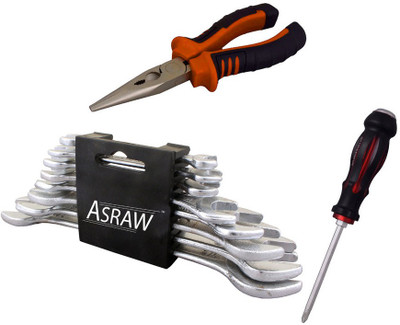 

Asraw Hand Tool Kit(11 Tools), Multicolor