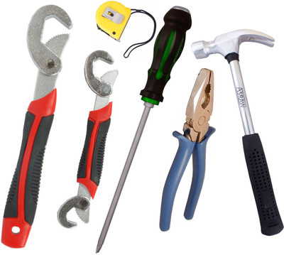 

Asraw Hand Tool Kit(6 Tools), Multicolor