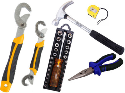 

Asraw Hand Tool Kit(6 Tools), Multicolor