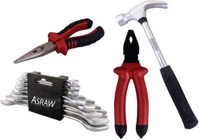 

Asraw Hand Tool Kit(12 Tools), Multicolor