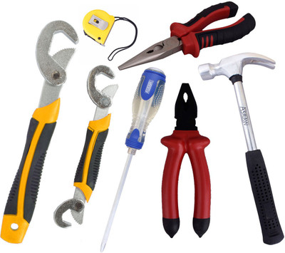 

Asraw Hand Tool Kit(7 Tools), Multicolor