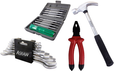 

Asraw Hand Tool Kit(12 Tools), Multicolor
