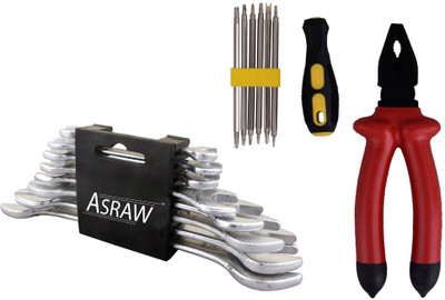 

Asraw Hand Tool Kit(11 Tools), Multicolor