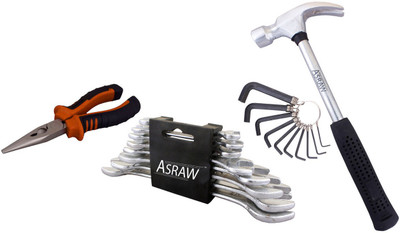 Asraw Hand Tool Kit(12 Tools), Multicolor