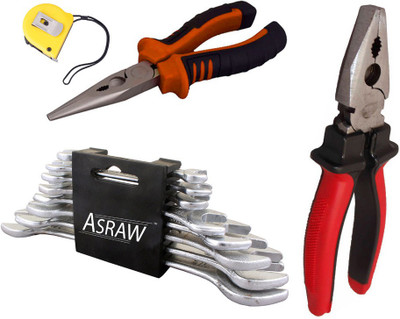 

Asraw Hand Tool Kit(12 Tools), Multicolor