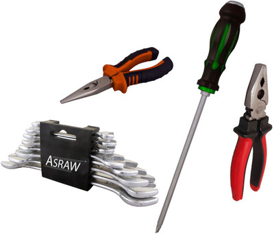 

Asraw Hand Tool Kit(12 Tools), Multicolor