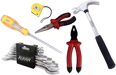 

Asraw Hand Tool Kit(14 Tools), Multicolor