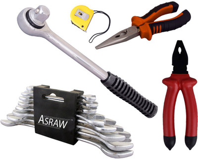 Asraw Hand Tool Kit(13 Tools), Multicolor