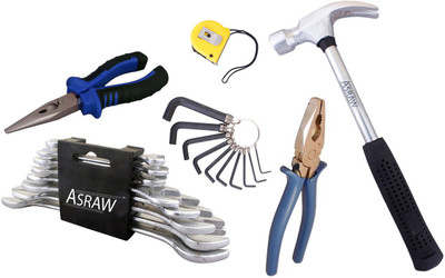 

Asraw Hand Tool Kit(14 Tools), Multicolor