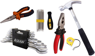 

Asraw Hand Tool Kit(14 Tools), Multicolor