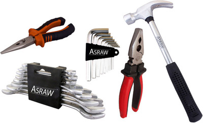 

Asraw Hand Tool Kit(13 Tools), Multicolor