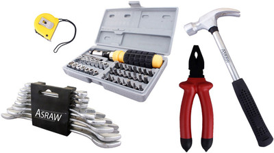 

Asraw Hand Tool Kit(13 Tools), Multicolor