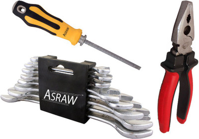

Asraw Hand Tool Kit(11 Tools), Multicolor