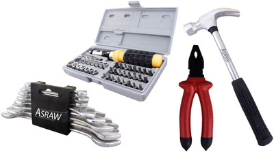 

Asraw Hand Tool Kit(12 Tools), Multicolor