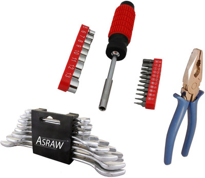 

Asraw Hand Tool Kit(11 Tools), Multicolor
