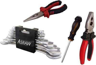

Asraw Hand Tool Kit(12 Tools), Multicolor