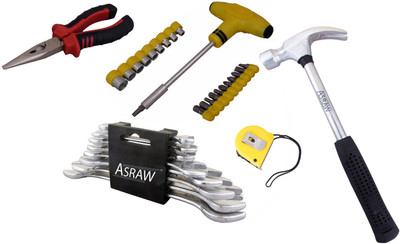 

Asraw Hand Tool Kit(13 Tools), Multicolor
