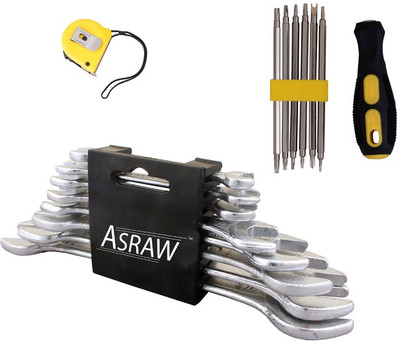 

Asraw Hand Tool Kit(11 Tools), Multicolor