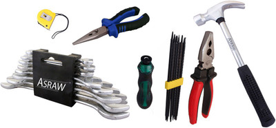 

Asraw Hand Tool Kit(14 Tools), Multicolor