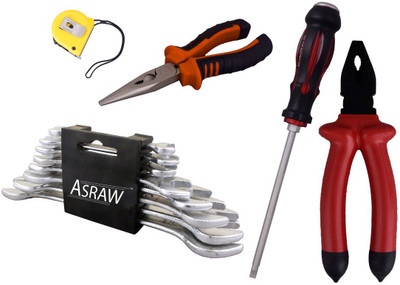 

Asraw Hand Tool Kit(13 Tools), Multicolor