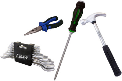 

Asraw Hand Tool Kit(12 Tools), Multicolor