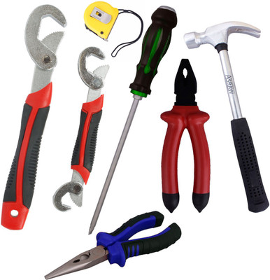 

Asraw Hand Tool Kit(7 Tools), Multicolor
