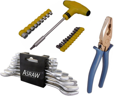 

Asraw Hand Tool Kit(11 Tools), Multicolor