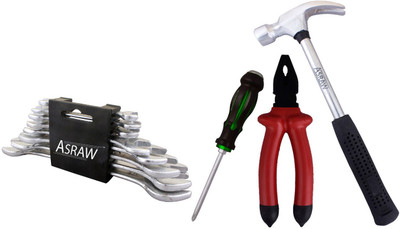 

Asraw Hand Tool Kit(12 Tools), Multicolor