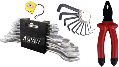 

Asraw Hand Tool Kit(12 Tools), Multicolor