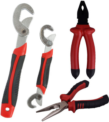 

Asraw Snap N Grip, Plier & Nose Plier Hand Tool Kit(3 Tools), Multicolor