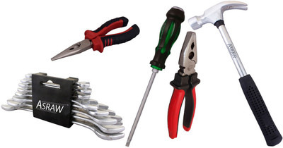 

Asraw Hand Tool Kit(13 Tools), Multicolor