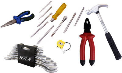 

Asraw Hand Tool Kit(14 Tools), Multicolor