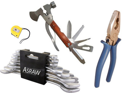 

Asraw Hand Tool Kit(12 Tools), Multicolor