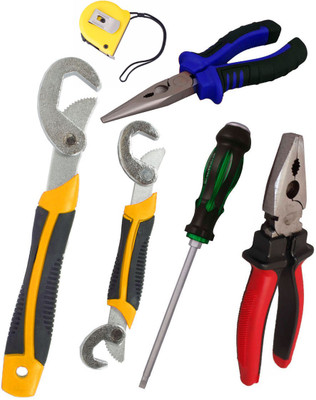 

Asraw Hand Tool Kit(6 Tools), Multicolor