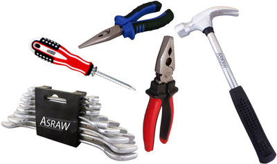 

Asraw Hand Tool Kit(13 Tools), Multicolor