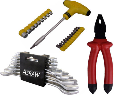 

Asraw Hand Tool Kit(11 Tools), Multicolor