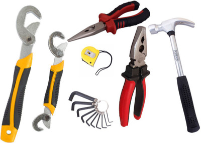 

Asraw Hand Tool Kit(7 Tools), Multicolor