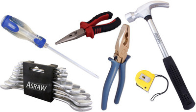 Asraw Hand Tool Kit(14 Tools), Multicolor