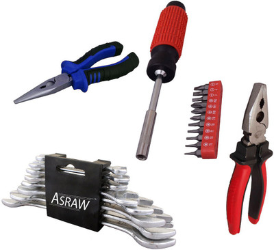 

Asraw Hand Tool Kit(12 Tools), Multicolor