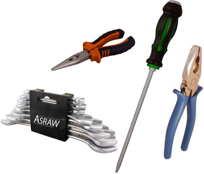 

Asraw Hand Tool Kit(12 Tools), Multicolor