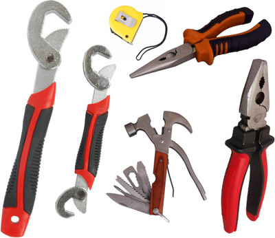 

Asraw Hand Tool Kit(6 Tools), Multicolor